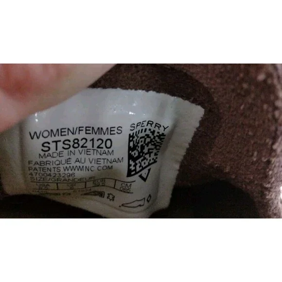 SPERRY Seaport Levy Brown Leather Memory-Foam Slip-On Loafers Womens Size 8.5 - Picture 9 of 10